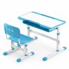 Bộ bàn ghế học sinh chống gù chỉnh độ cao thông minh xanh trắng